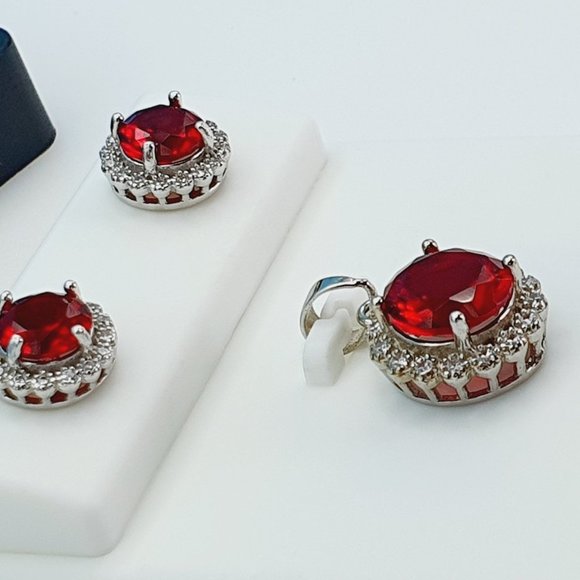 "925 Sterling Silver Cubic Zircon Jewelry Set, UU1P7A7049 - Picture 10 of 10